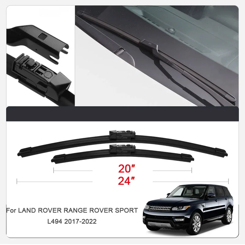 2PCS Car Blade Windshield WiperFor Land Rover Range Rover Sport Velar Defender Discovery 4 5 Sport Range Rover Evoque Freelander