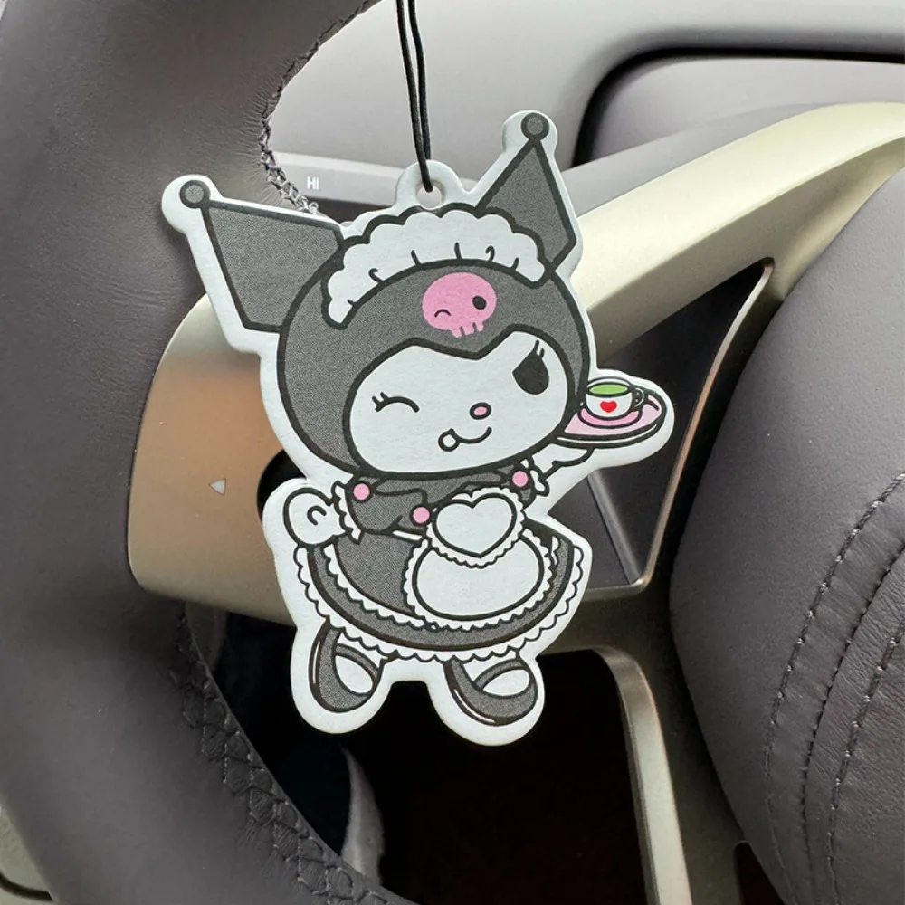 Anime Peripheral HelloKitty Car Fragrance Slice Cinnamoroll Scented Stick Strap Pupil Backpack Accessories Schoolgirl Small Gift