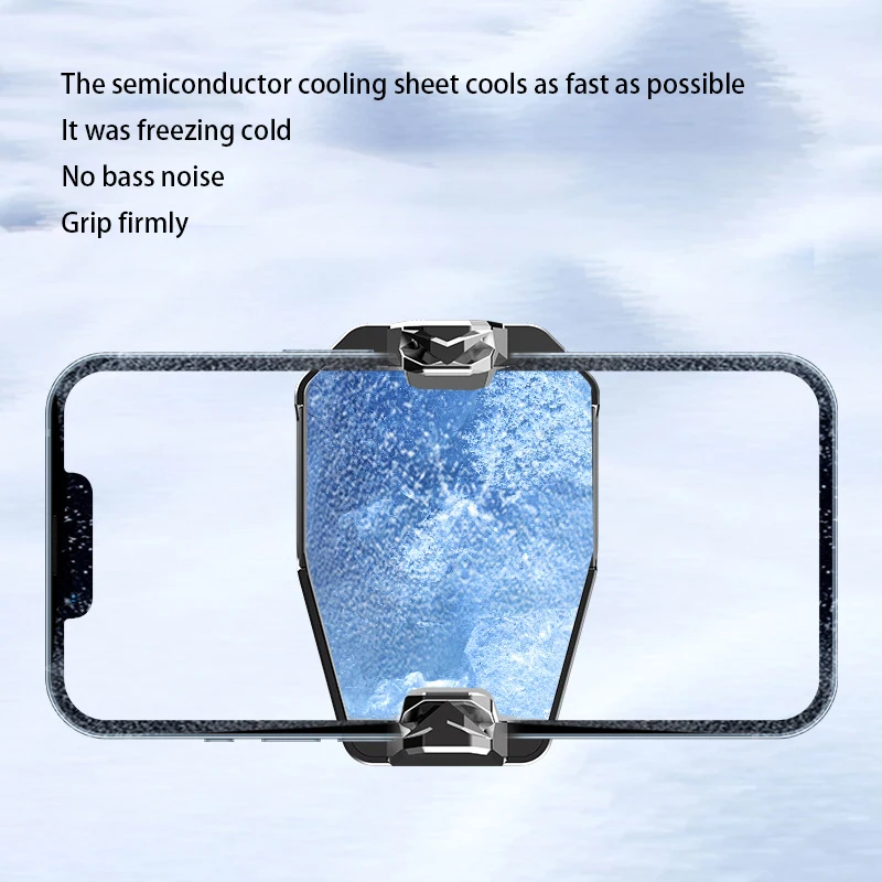 Mobile Phone Radiator Semiconductor Cooling Fan Phone Cooling Fan for Mobile Radiator for Wireless Cell Phone RGB Light Cooler