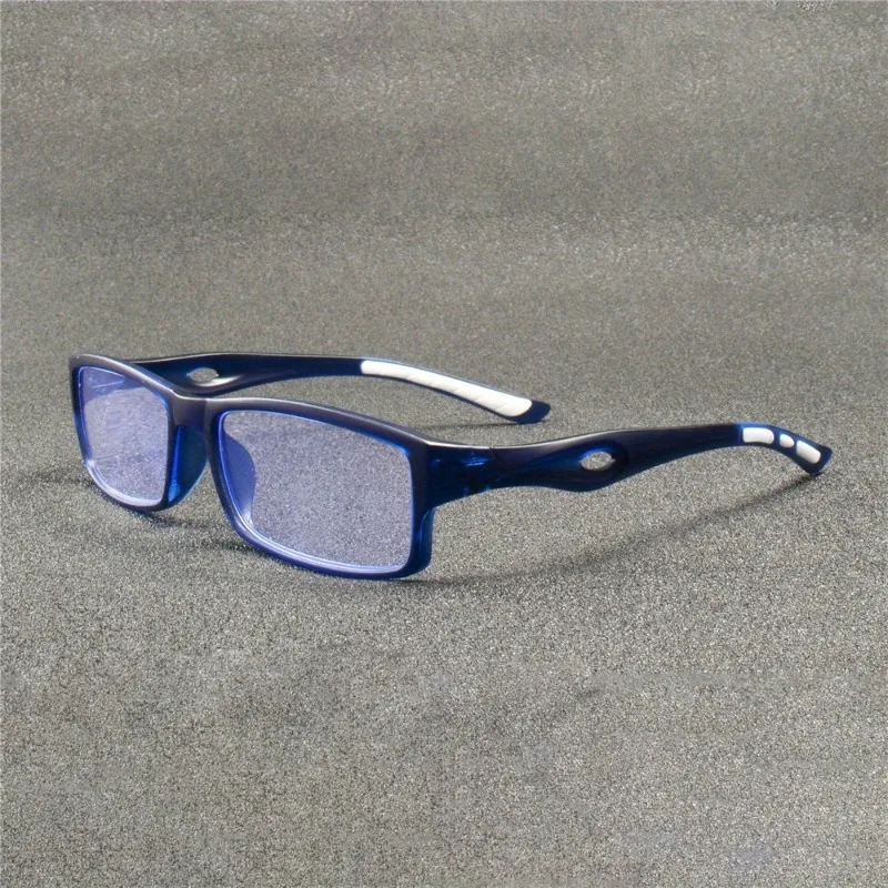 【+100~+400】5pcs Sports Reading Glasses for Men and Women - Anti Blue Light, Anti Slip Rectangular Frame