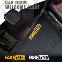 1/2Pcs For Fake Taxi Logo Skoda Opel Ford Subaru Kia Hyundai Dacia Car HD Projector Lamp LED Auto Door Welcome Light Accessories