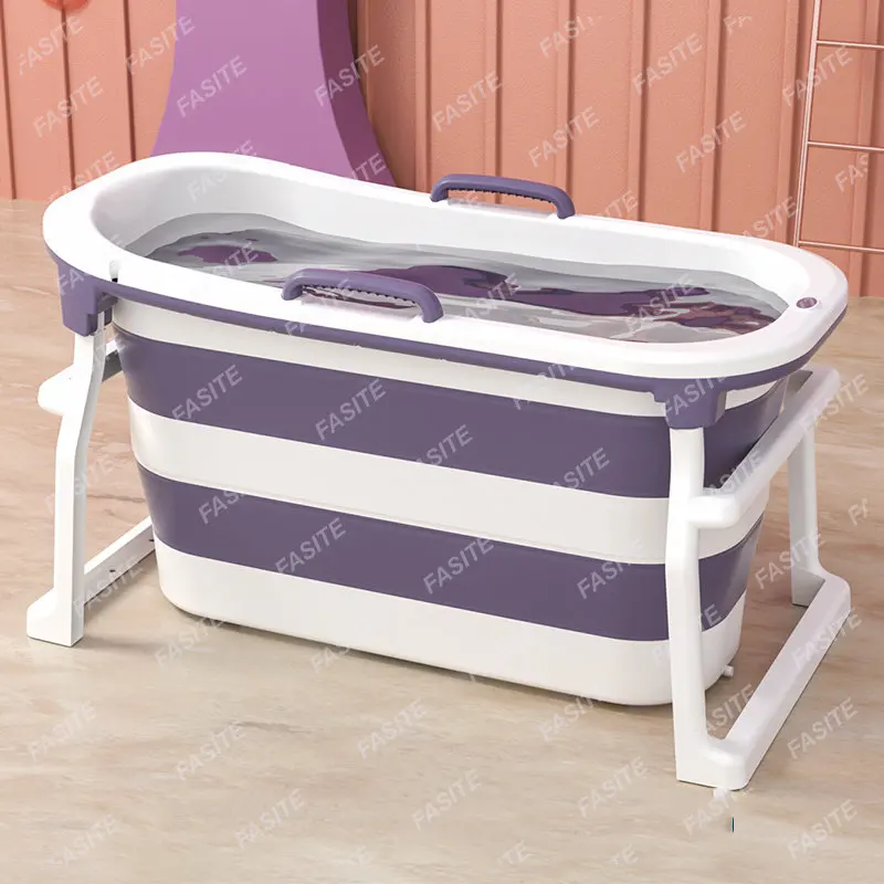 Baby Barrel Type Portable Bathtubs Senior Mobile Folding Portable Bathtub Half Bath Sauna Portatil Home Merchandises WW50PB