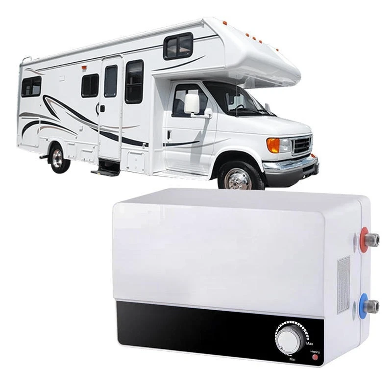 Lightweight 6L 12V Electric Water Heater for Campervan Showers, Suburban Hot Water System for Caravan and RV Use