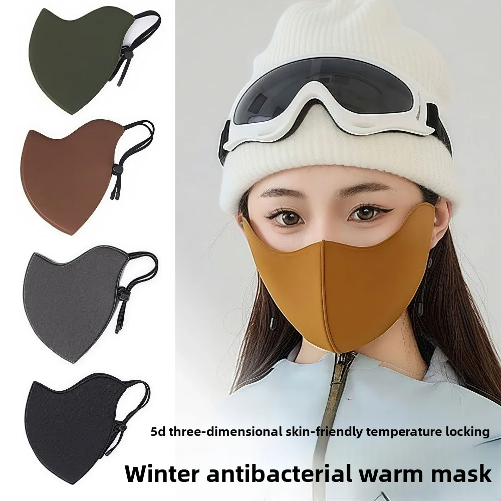 Nuevo Máscara cálida y transpirable, velo facial lavable a prueba de polvo, cubierta para la cara, Otoño e Invierno