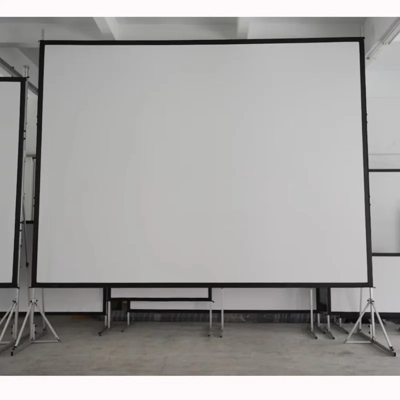 Future Brand 250 Inch 16:9 Quick Fold Projection Screen Front Rear Fabric with Flight Case Portable Foldable Easy Install