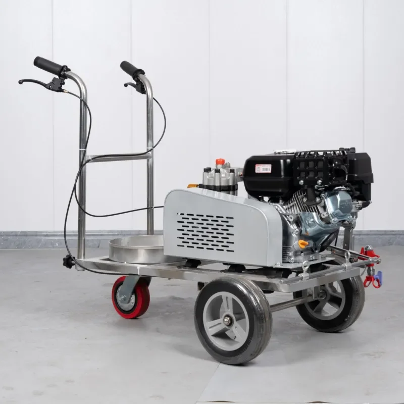 Cold Spray Road Marking Machine for Parking Lot Lines and Driving School Traffic Paint Application