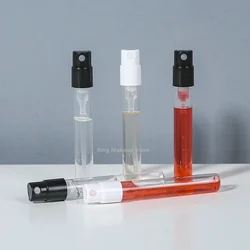 Wholesale 50/100PCS 1ML 2ML Portable Mini Perfume Bottle Glass Empty Bottle Cosmetics Spray Bottle Nebulizer Cosmetic Bottle