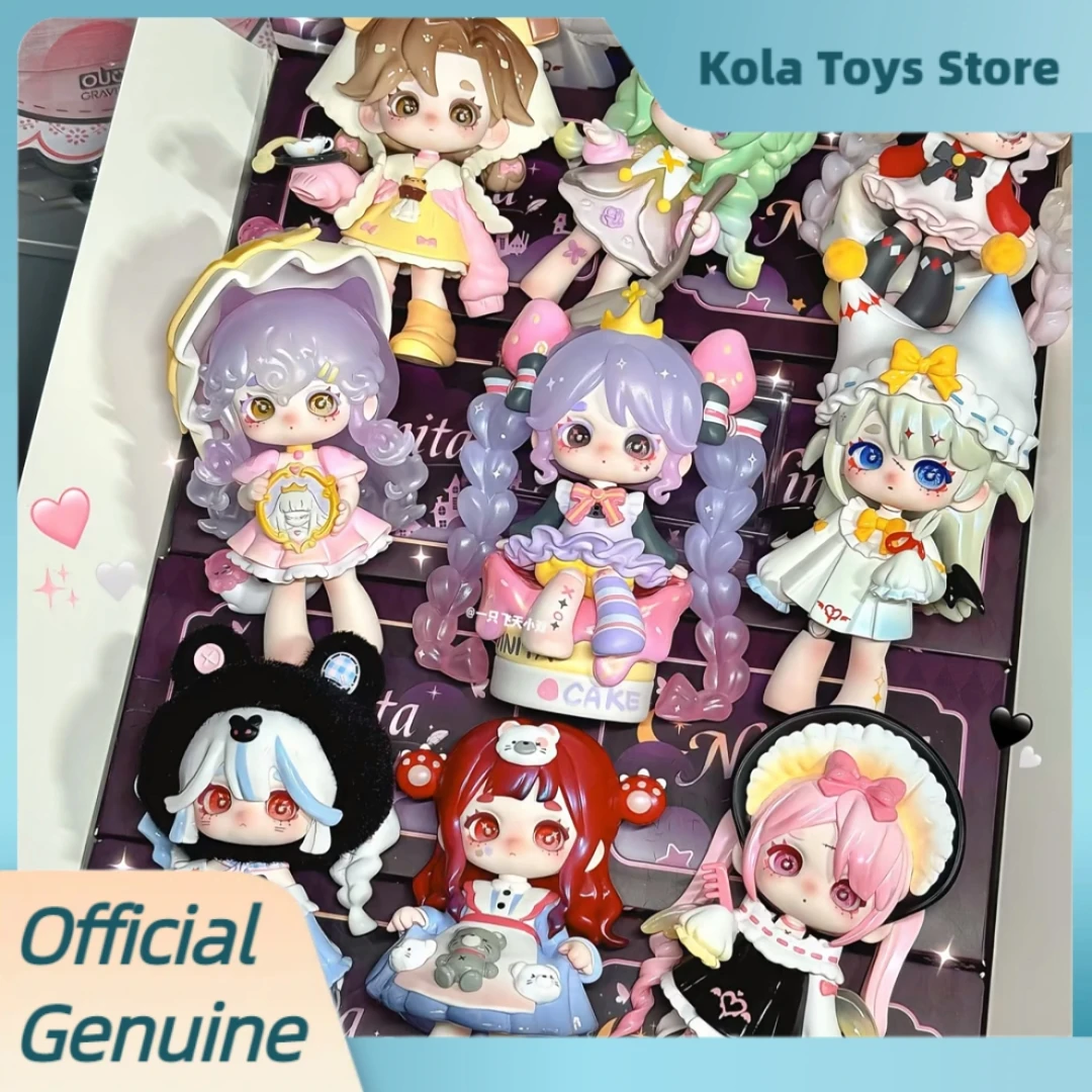 

Подлинная серия Ninita Mirror Paradise, слепая коробка, кавайная фигурка, коллекция кукол, настольный орнамент, тренды, игрушки, загадочная коробка, подарки