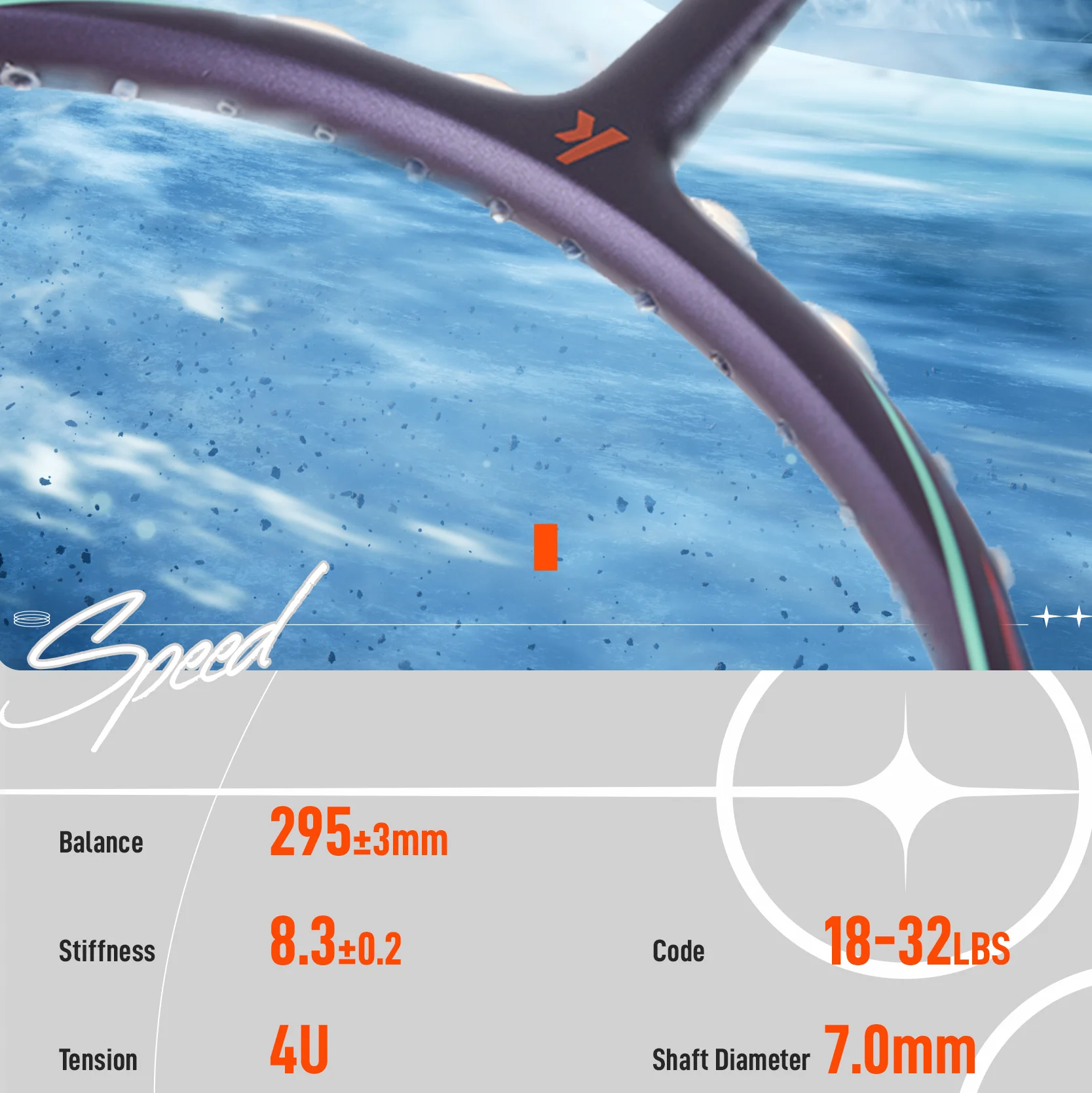 Kawasaki Badminton 2025 Brand New YUJIAN▪GALAXY 4U Secondary Acceleration 200km/h Speed raquete Air Boom Badminton Racket