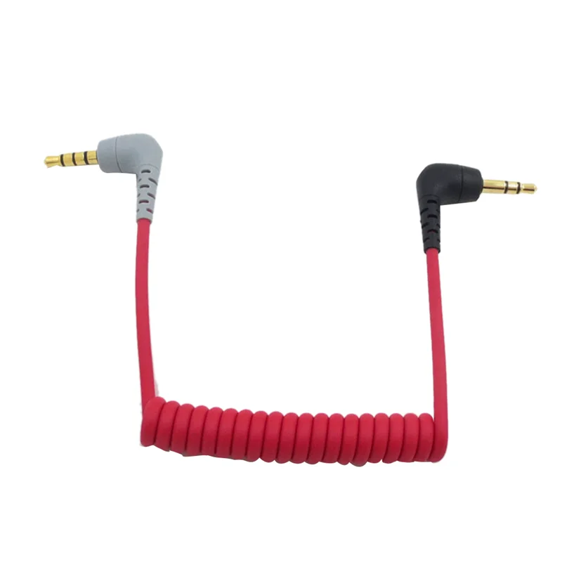 Leading-Vervanging 3.5Mm TRS Naar 3.5Mm TRRS Adapter Kabel Voor RODE SC7 Video MIC Draadloos Naar video Micro-Type Microfoons Accessoires