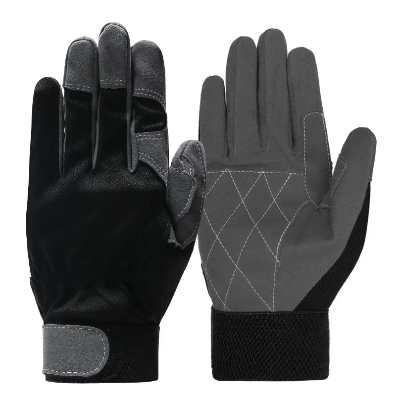 Guantes de trabajo para hombre, de piel de vaca, para motociclismo, conducción, soldadura, trabajo, seguridad, jardín, guantes mecánicos resistentes