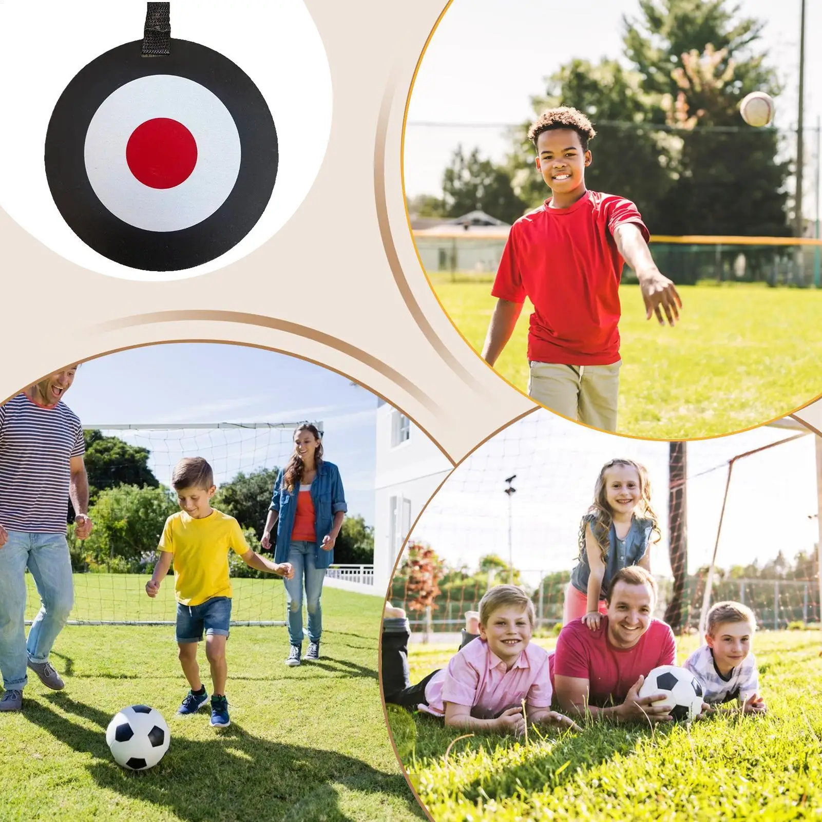 

Football Target Football Practice Goal Target Foldable Practice Equipment Sports Accessories For Enhanced Agility Speed Accuracy