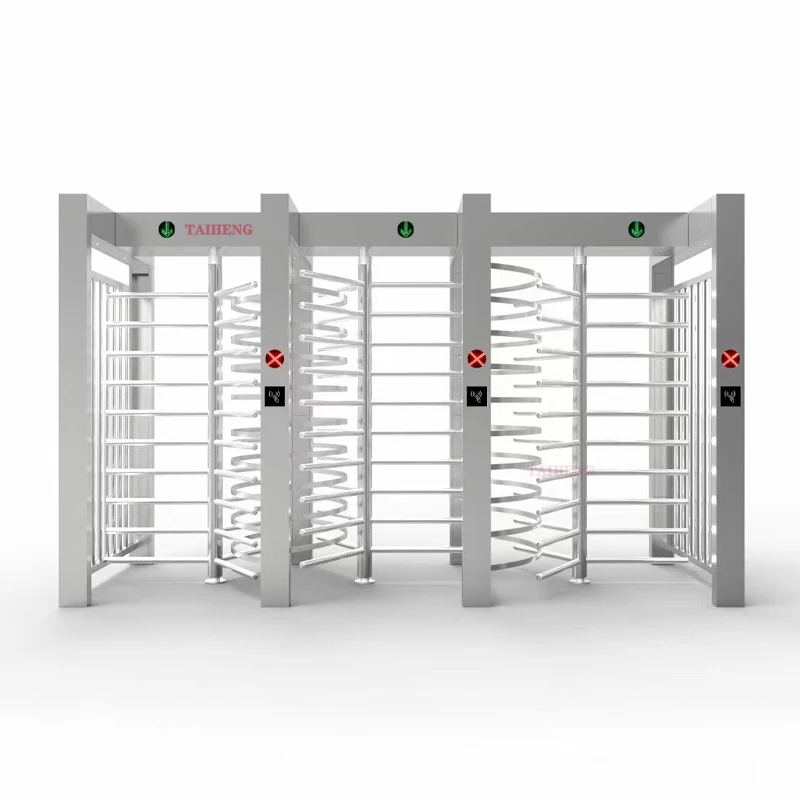 출입 통제 장비 보안 단일 채널 RFID 풀 하이트 삼각대 턴스타일 게이트 RFID 배리어 게이트 QR 출입 통제