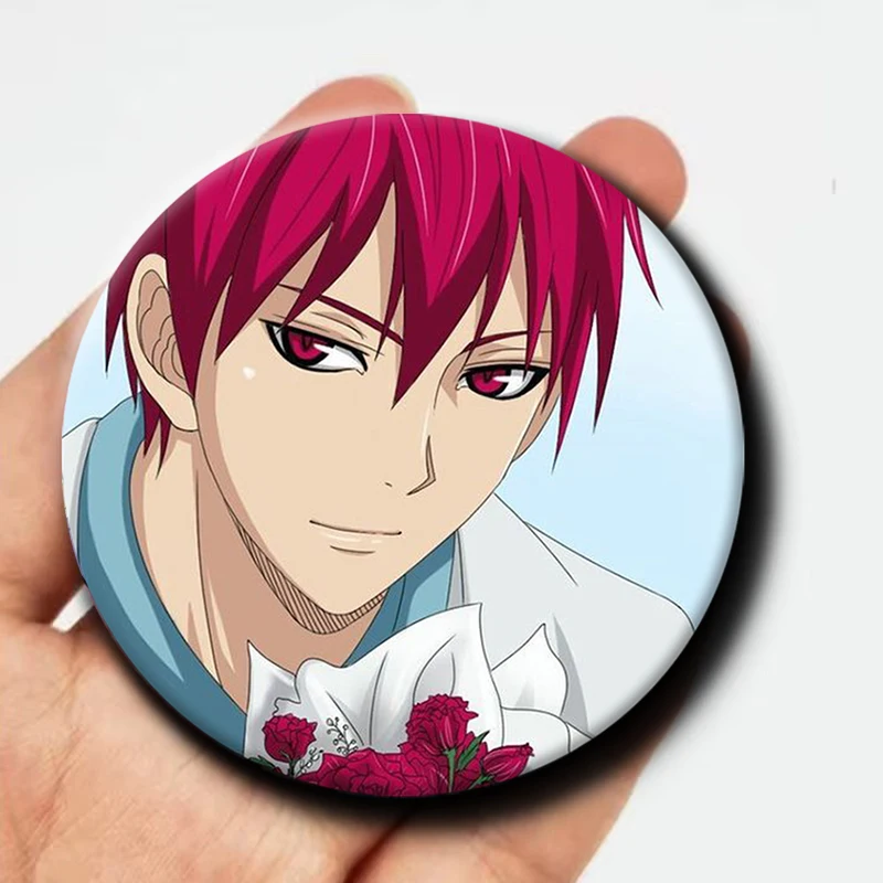 Cartoon Character Akashi Seijuro Soft Button Pin Anime Akashi Seijuro Brooch Creative Badge for Backpack Clothes Decoration Gift - Image 3