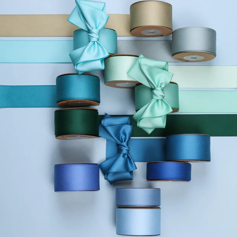 10Yards Edged Satin Bow Ribbon Gift Packaging Rope Wrapping Christmas DIY Material