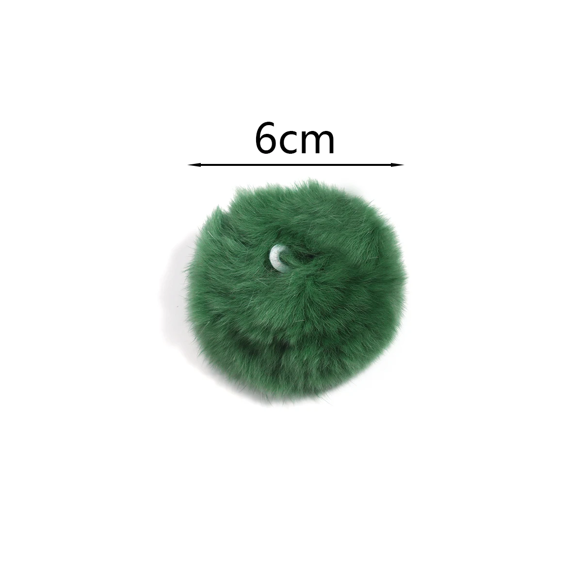 2pcs 6cm Faux Rex Rabbit Fur Pompom Balls Artificial Fluffy Soft Pompons DIY Pom Poms Handmade Clothing Sewing Crafts Supplies