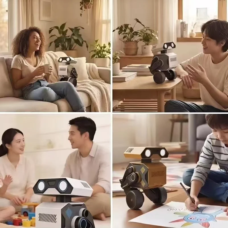 WYNDME 01 Pro AI Companion Robot Voice Interaction Action Recognition Voiceprint Detection Long Term Memory Smart Pet Gift