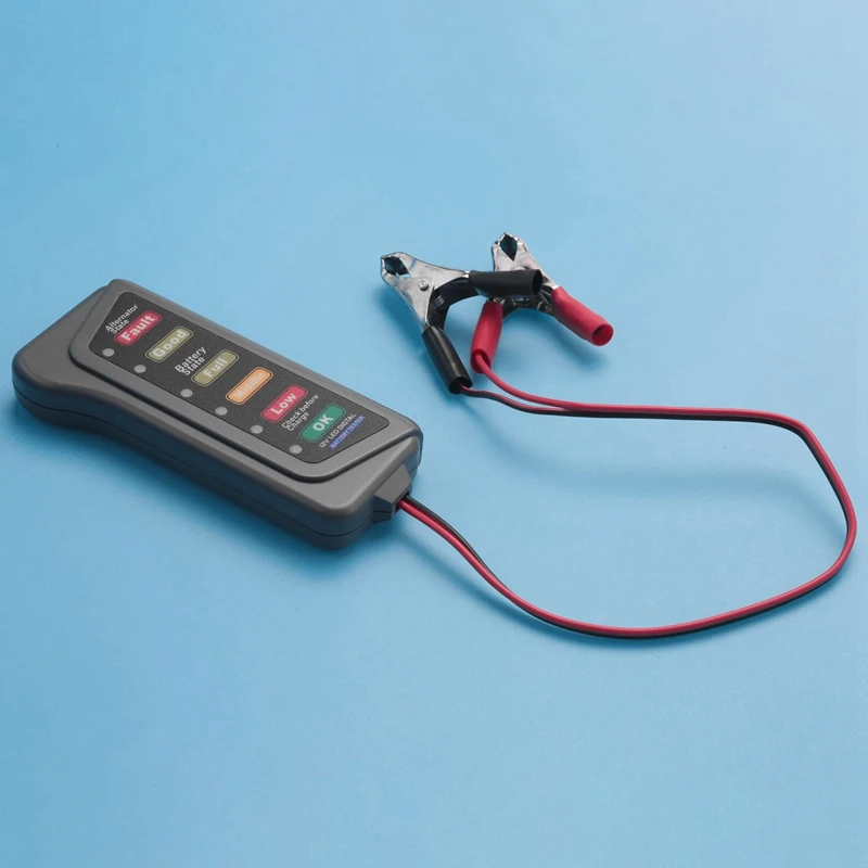 3X 12V Car Battery & Alternator Tester - Test Battery Condition & Alternator Charging (LED Indication)