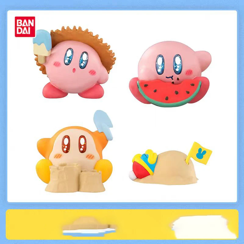 Bandai PUTITTO Series Kirby 2 Figure Set of 6 Cute Anime Model Gift Collectibles Toys for Kids Cute Ornaments Pendant