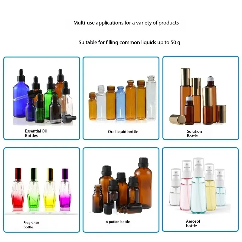 

CSY-M90 0-50ml Small Automatic CNC Liquid Filling Machine Perfume Weighing Filling Machine Oral Liquid Solution Filler