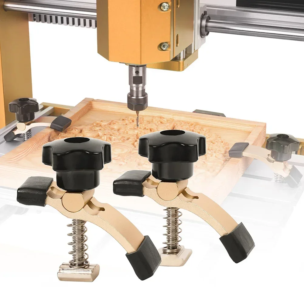 For Benchtop CNC Machines CNC Router Clamps 3018 CNC Clamps Easy-tightening Knobs High-strength Aluminum Alloy For Drill Presses