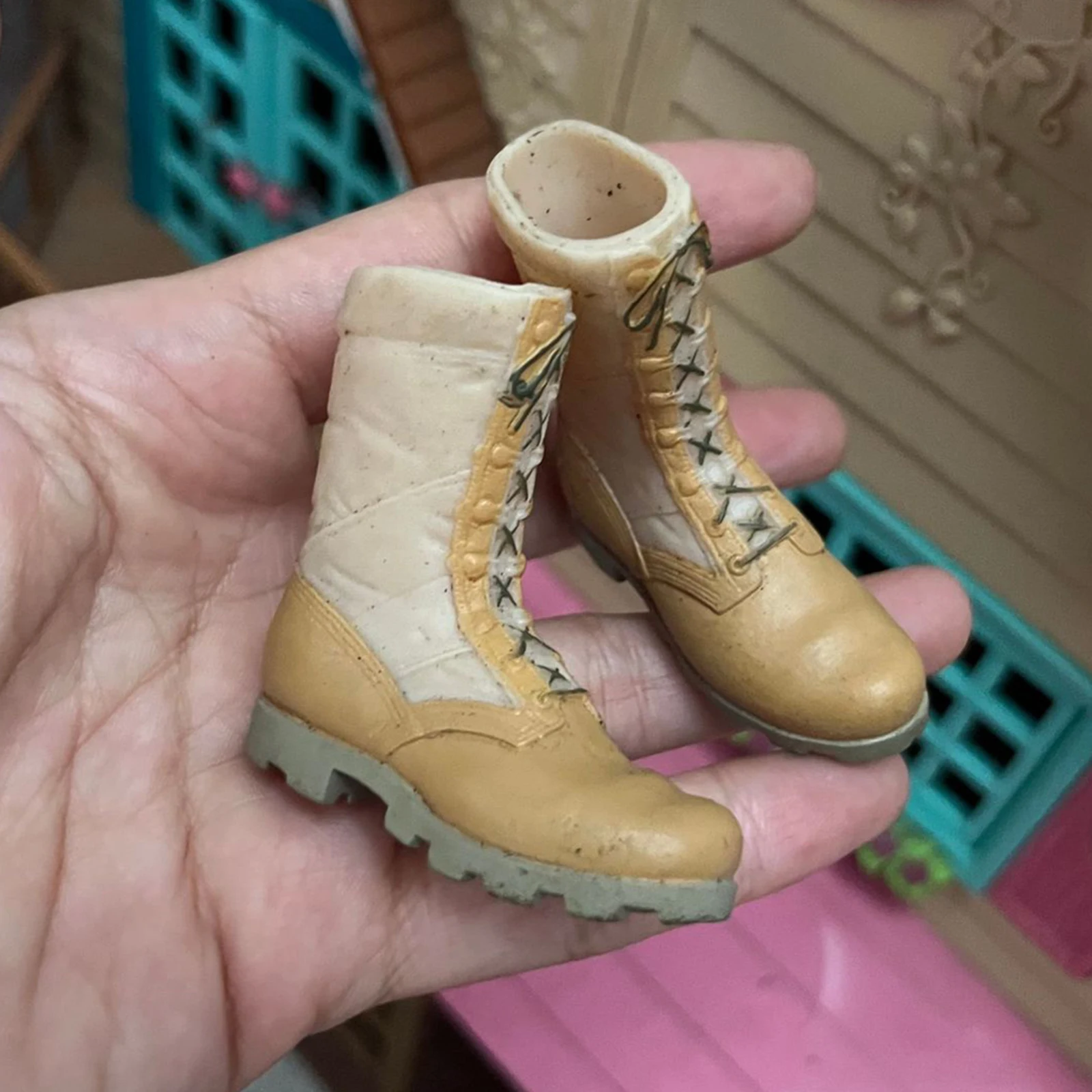Botas de combate de soldado para hombre, calzado Formal de media pantorrilla, botas negras para figuras de acción de 12 pulgadas, accesorios para disfraces, 1:6