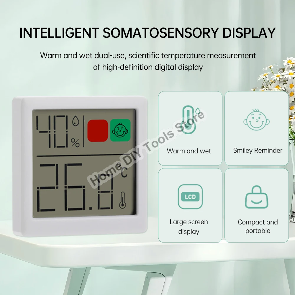 

Magnetic LCD Digital Temperature Humidity Meter -50-70 Degree Indoor Room Thermometer Hygrometer Sensor Gauge Weather Station