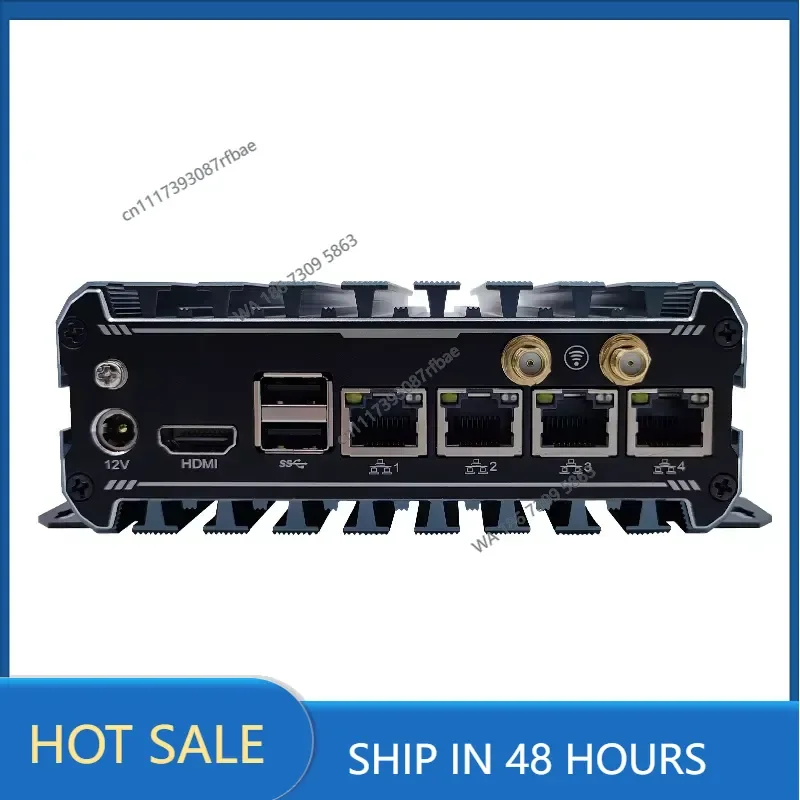 Rugged Fanless Embedded Mini Computer Aluminum Housing Dual LAN COM VGA USB Wide Temp 24/7 Long Supply Mount Industrial