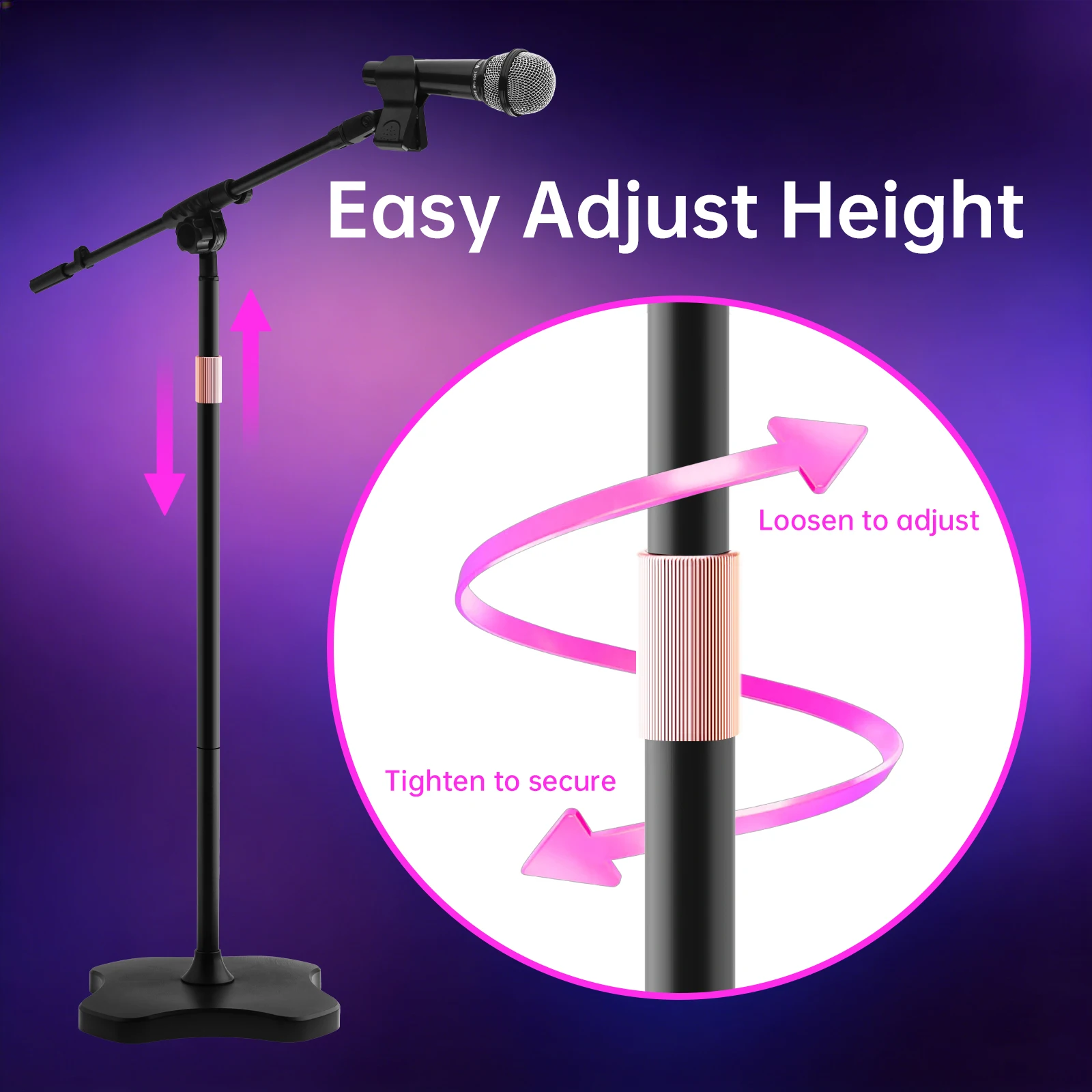 46-72 inch Adjustable Micropho - đánh giá và giá Microphone Stand Boom Arm Floor