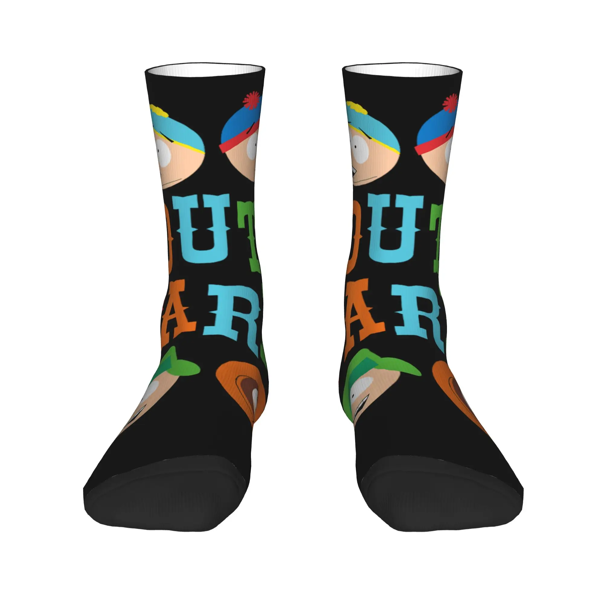 ถุงเท้าลายการ์ตูนเซาท์พาร์ค รุ่น Best Buds สำหรับฤดูใบไม้ร่วงและฤดูหนาว สวมใส่สบาย ระบายอากาศได้ดี เหมาะสำหรับเล่นบาสเก็ตบอล