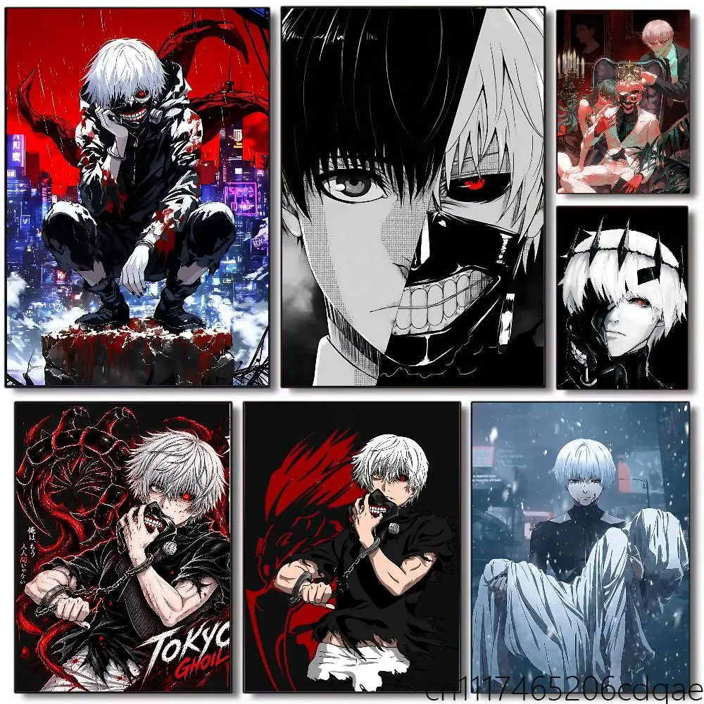 FOR Tokyo Ghoul Ken Kaneki Poster Wall Art Posters, Texture Paintings, Ideal Gift for Room Decoration
