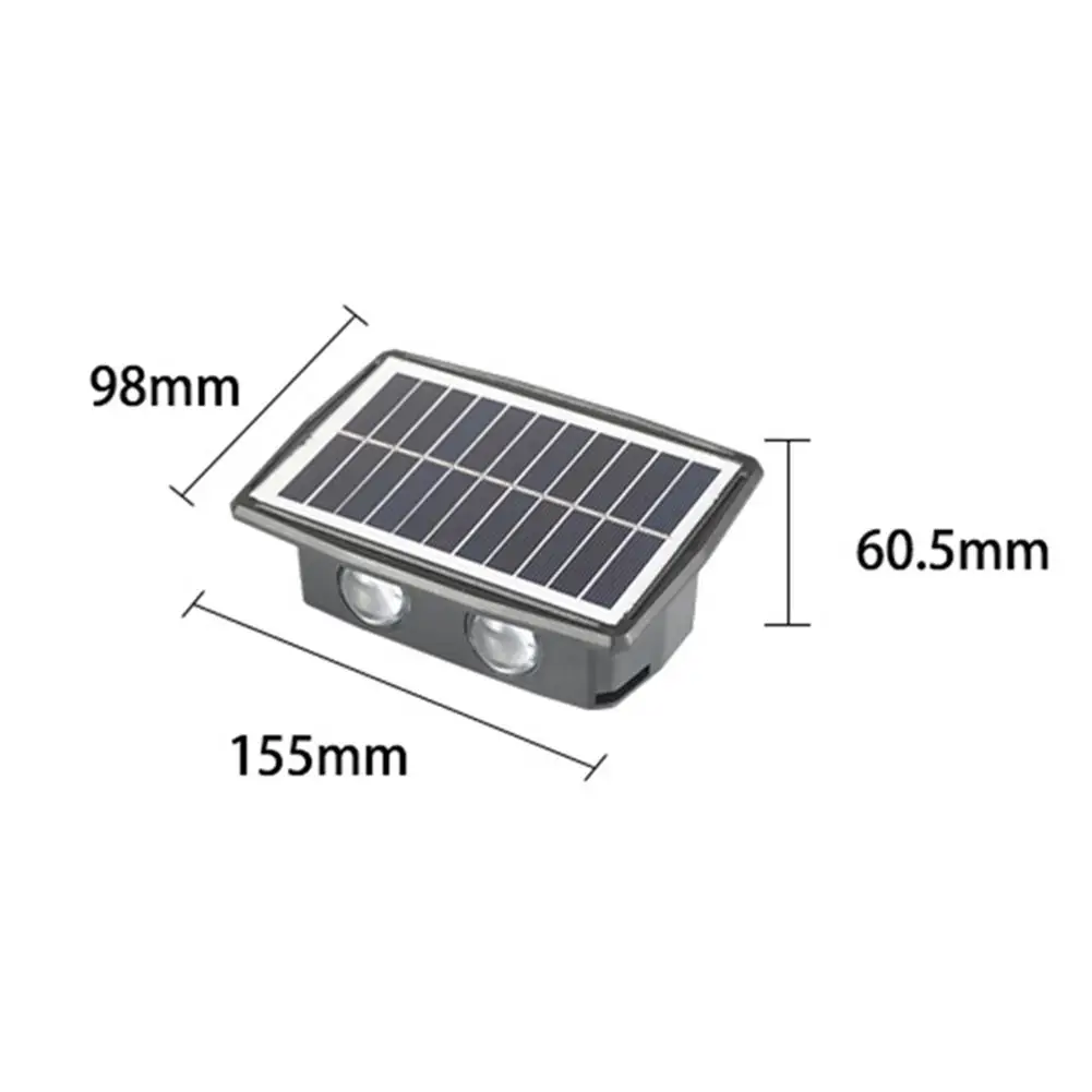 LED Solar Wand leuchten Outdoor IP65 wasserdichte automatische Induktion Up Down Lampen für Gartenhof Zaun Dekor