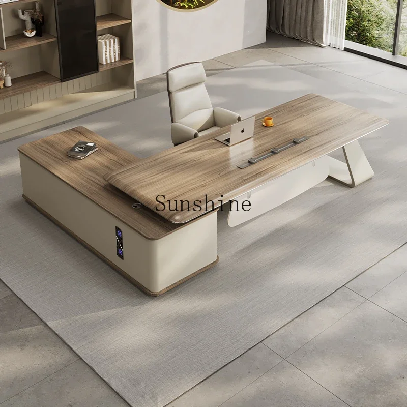 Light luxury atmosphere boss desk simple modern class desk president office desk