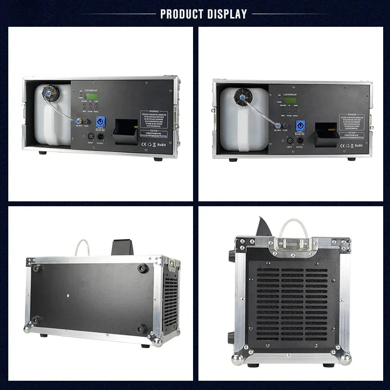 Stage Effect DMX 1500W Flight Case Hazer Fog Smoke Machine for Stage DJ Nightclub Bar