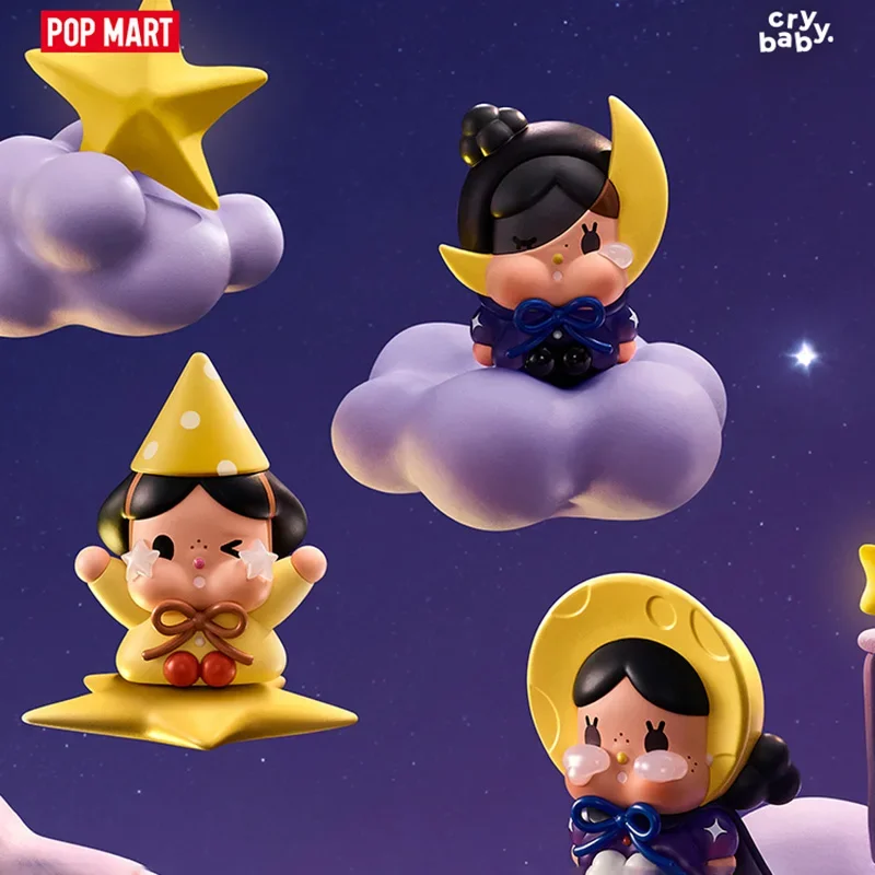 

POPMART CRYBABY Crying To The Moon-Mini Series Blind Box Mystery Box Guess Bag Toy Doll Desktop Ornament Collection Anime Figure