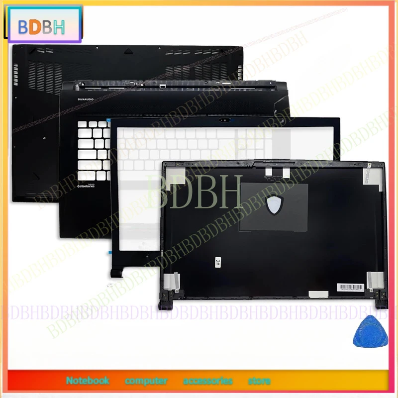 NEW For MSI GS73 GS73VR MS-17B1 MS-17B3 Laptop LCD Back Cover Front Bezel Palmrest Bottom Case Laptop Frames Hinge