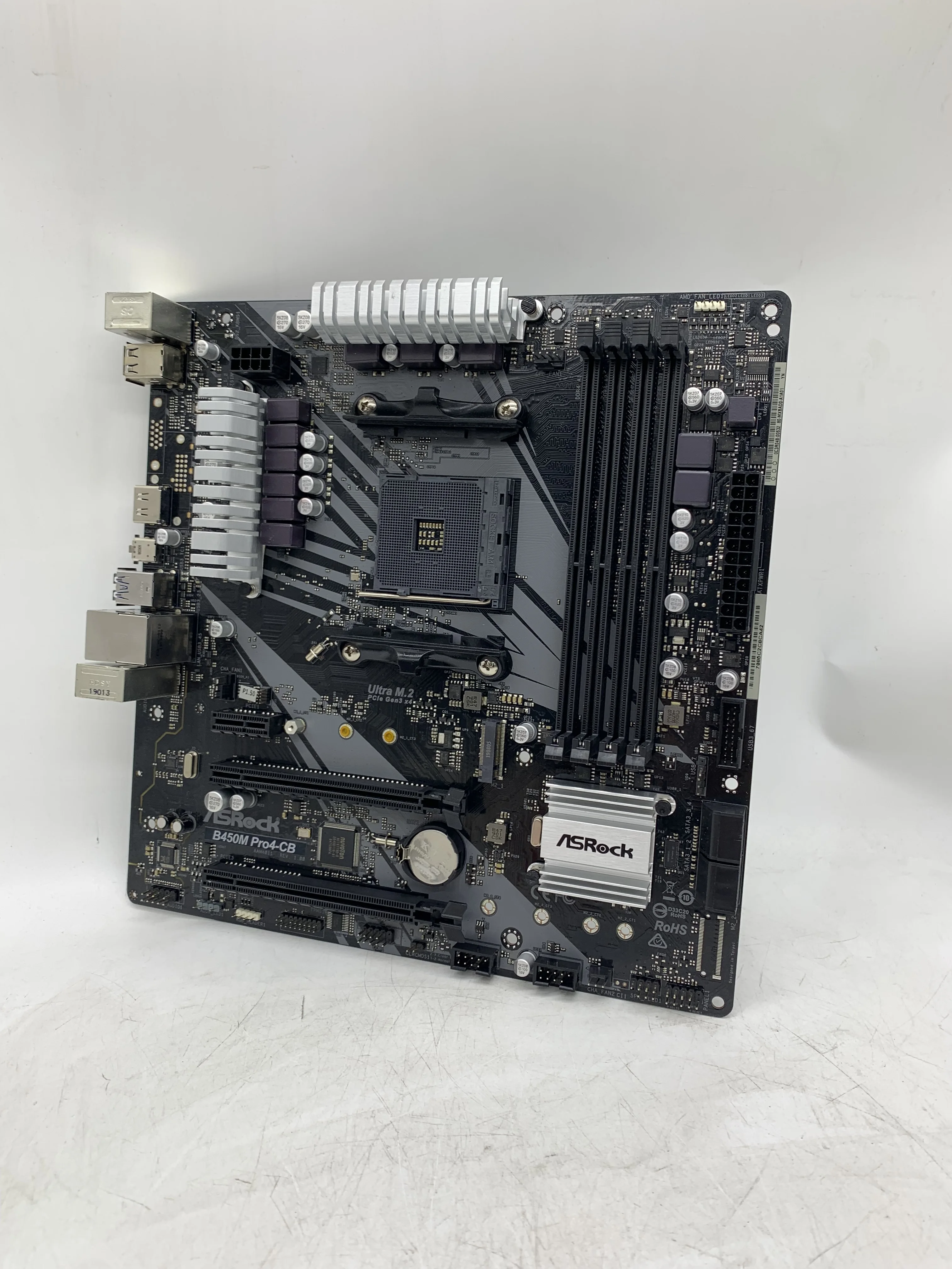 Imagem -06 - Asrock-placa-mãe B450 B450 Pro4-cb Soquete Am4 Ryzen 5600 4300g 1600 Ddr4 Pci-e 30 Micro Atx