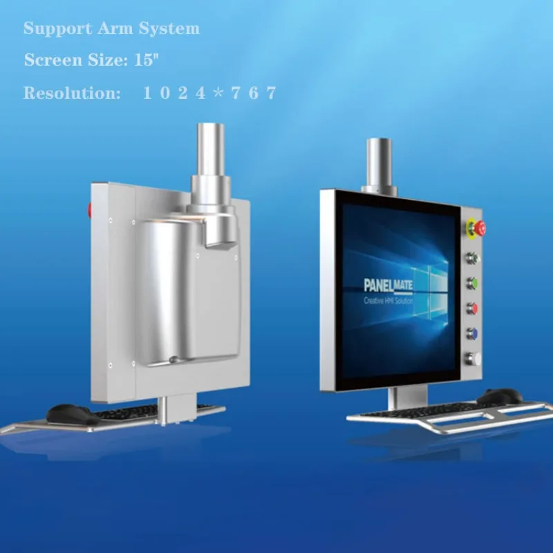 

15inch IP65 Waterproof Industrial Touchscreen Monitor Control Panel USB DVI Support Arm System for Laser Machine