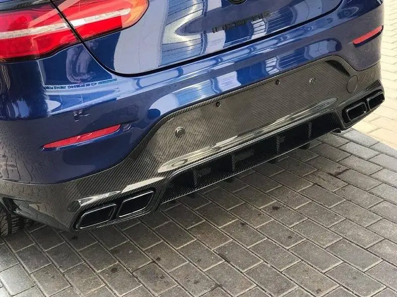For GLC COUPE 16-21 TOPCAR Style Carbon Fiber Car Bumpers Rear Diffuser 5
