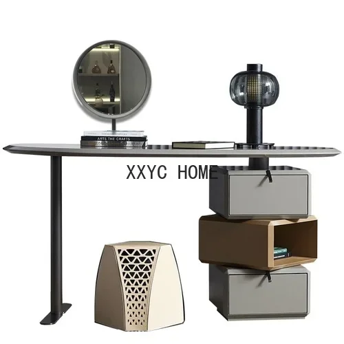 Italian Minimalist Dresser Locker Integrated Makeup Table Modern Simple Home Bedroom Multi-Purpose Table