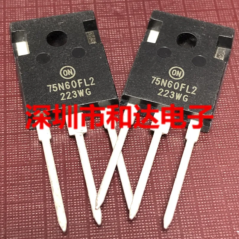 10PCS/Lot 75N60FL2 NGTB75N60L2WG  TO-247 600V 75A  New And Imported Original 100%Test In Stock