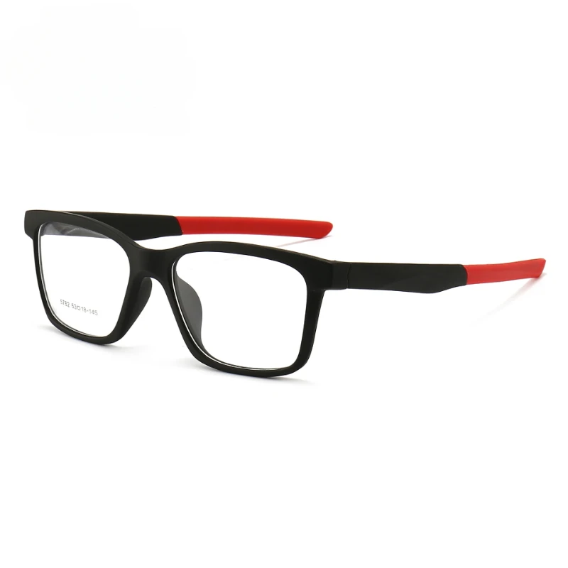 

53mm Full Rim Frame Square Comfortable Optical Glasses Sports Frame with Myopia Glasses Option TR90 Men's Glasses