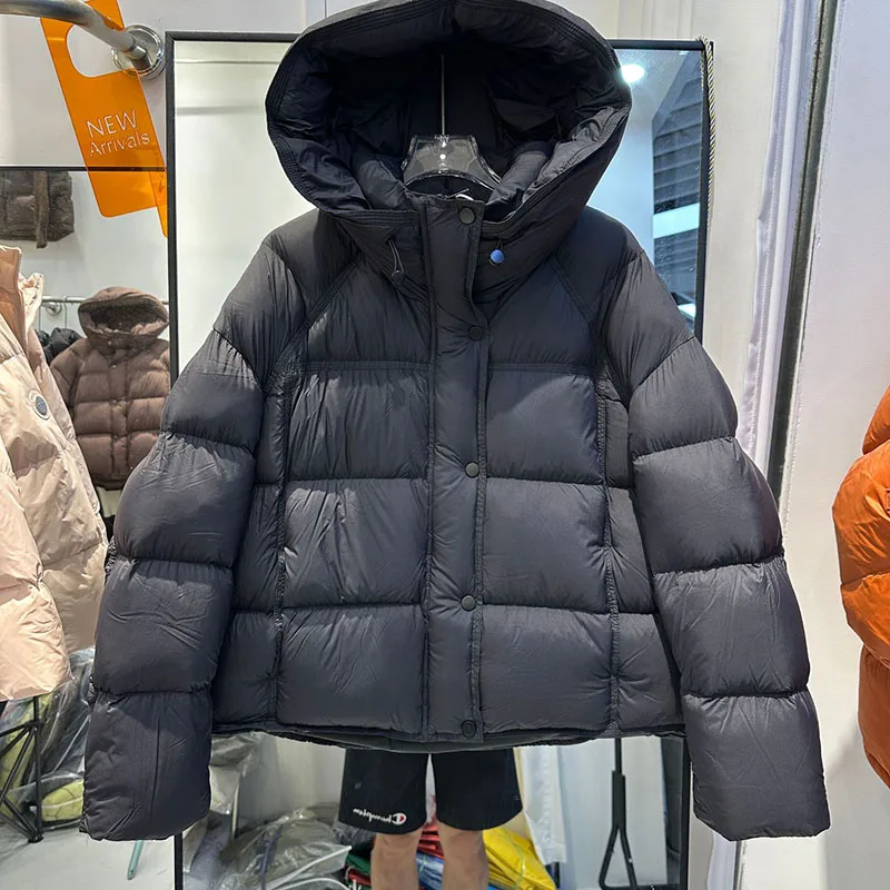 Paofu Freizeit-Damen-Daunenjacke, 2025, Winter, neuer koreanischer Stil, kurze Kapuze, lose Brotjacke, dick, warm, Damen-Daunenjacke H528