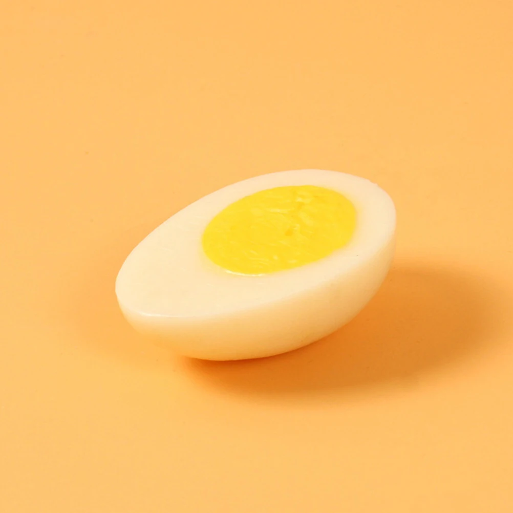 

4pcs Artificial Artificial Lifelike Food Props For Photography Kitchen Decor For Kitchen Teaching Fake Egg Tools Pvc Egg