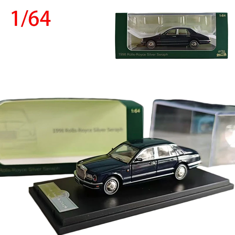 Flaw Diecast 1/64 Size 1998 Rolls-Royce Silver Seraph Car Model Alloy Toys for Boys Collection Special Treatment For Defects