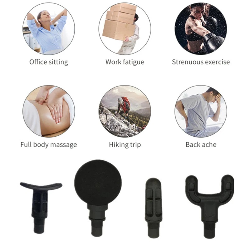 

8PCS Muscle Massage Stimulator Replacement Heads for Body Relaxation Shaping Exercise Fascia Massager Tool