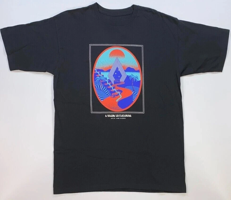 Rare Men's Volcom Short Sleeve Cotton T-Shirt High-end Luxury Unisex Style Both of Men and Women