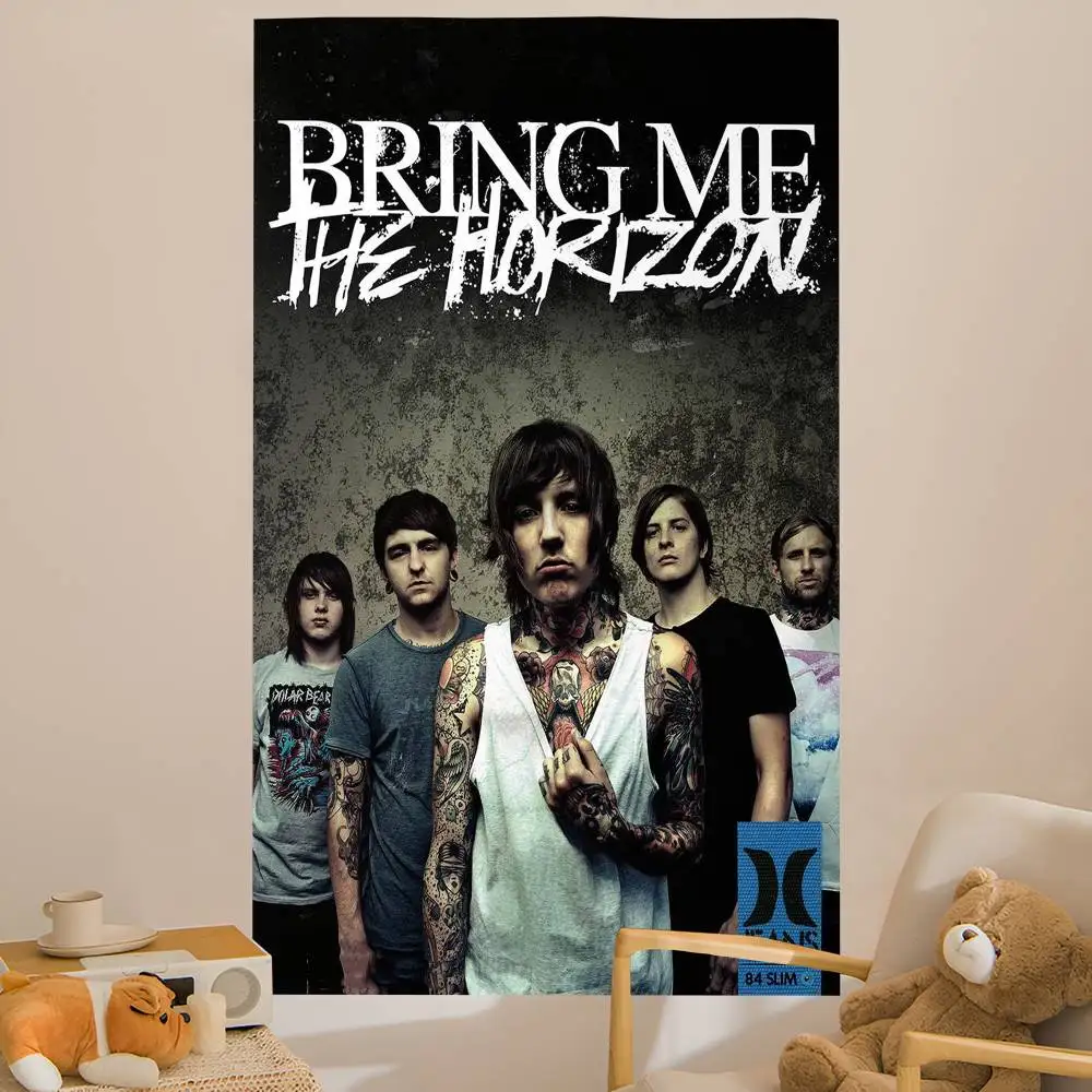 Bring Me The H-Horizon Cartoon Tapestry Home Decoration Hippie Bohemian Decoration Divination Home Decor
