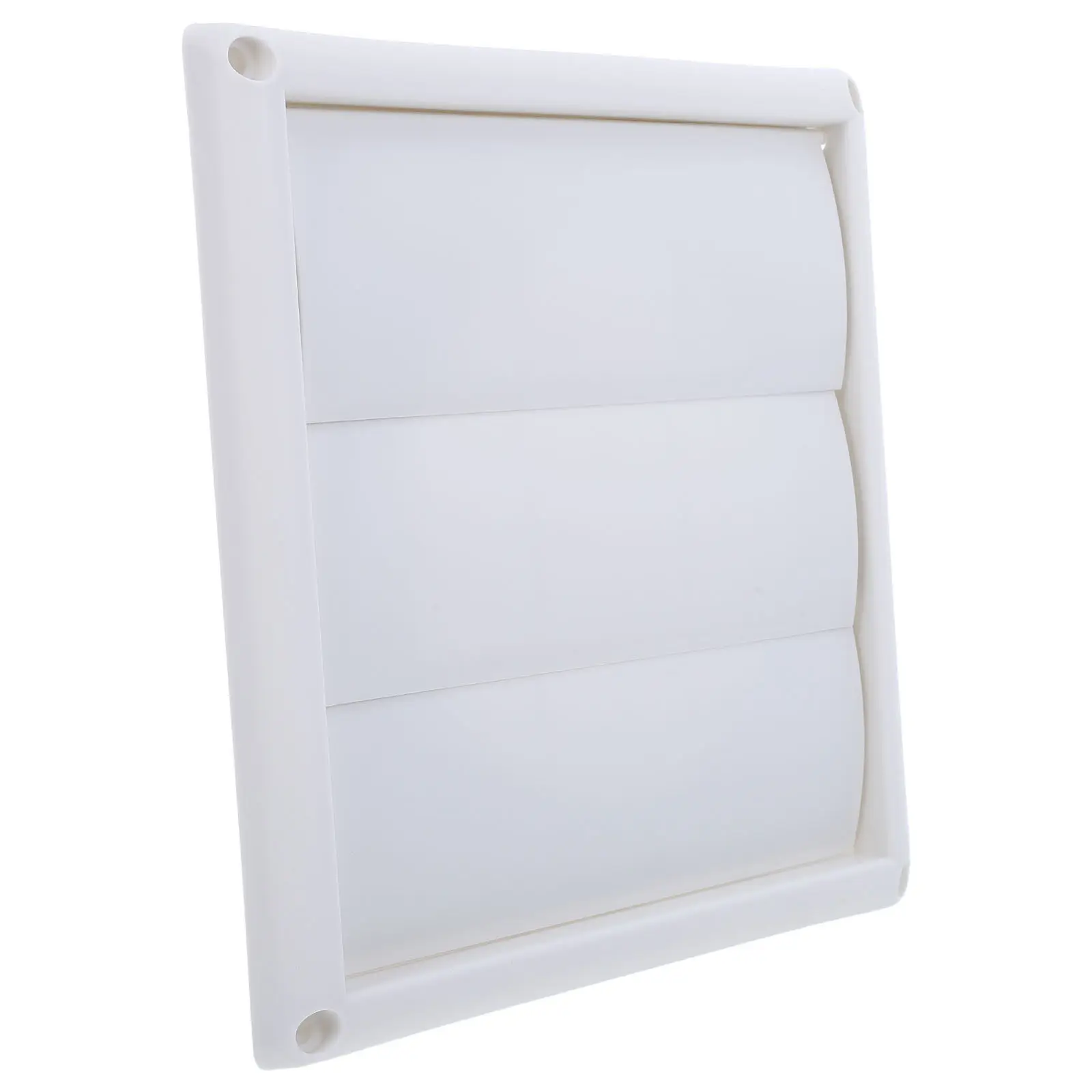 Outdoor Plastic Louvered Vent Cover Square Exhaust Vent Cap 7.86x7.86 Face Size for Dryer Dryer Wall Ventilation Exhaust Mesh