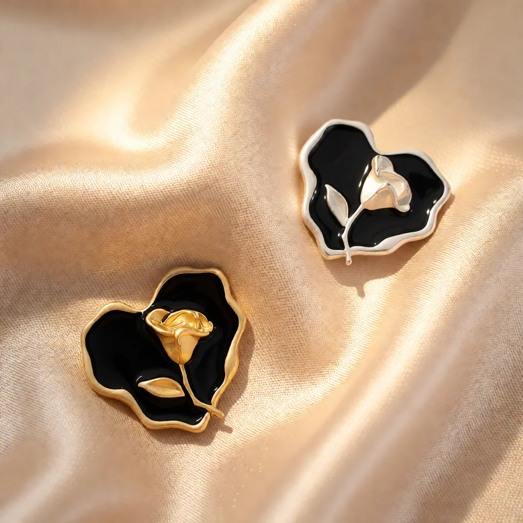 2 Pièces – Cache-boutons Cœur Tendance de Haute Qualité pour Vêtements DIY, Décoration de Boutons en Alliage pour Manches de Chemise